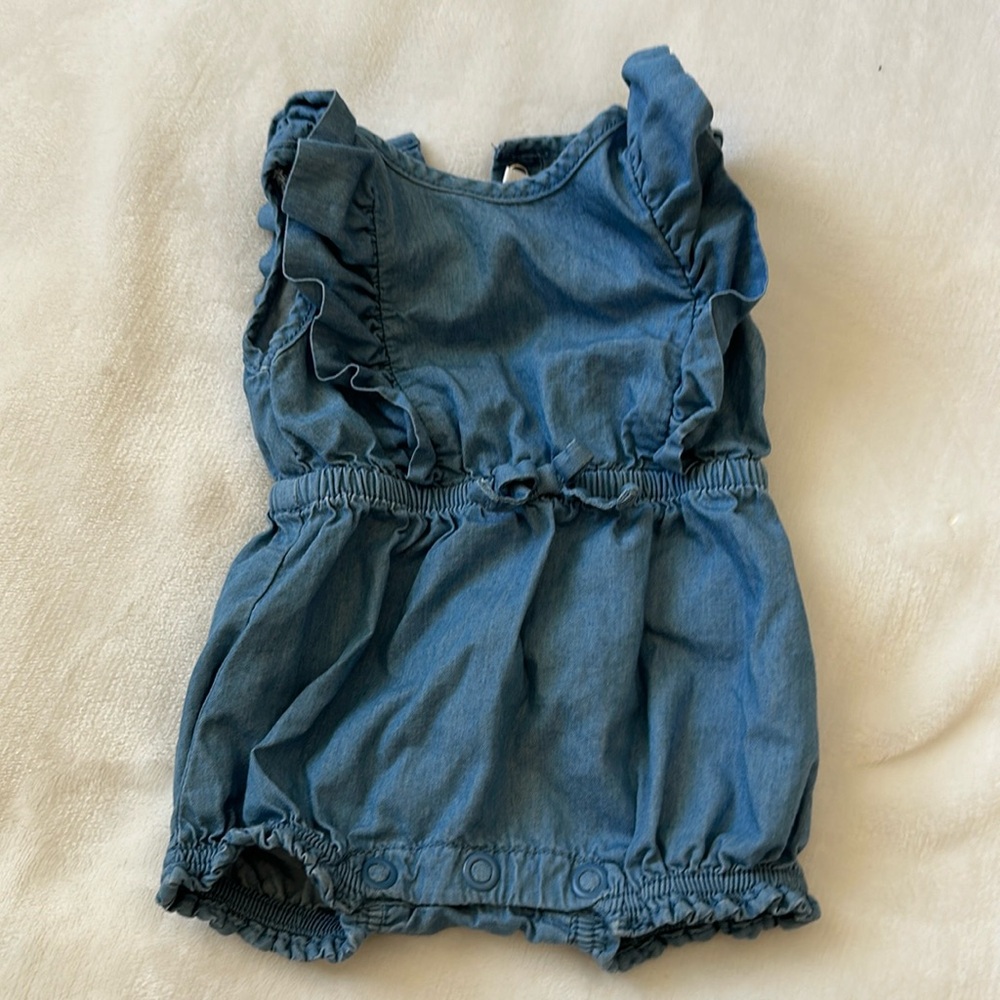 Janie and Jack denim romper